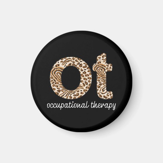 Ergotherapie OT Gepard-Druck Magnet (Vorne)