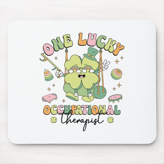 Ergotherapie Ot Patricks Day Ergotherapie Mousepad (Vorne)