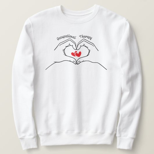 Ergotherapie Süßes Herz Sweatshirt (Design vorne)