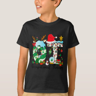 Ergotherapie Weihnachtsbeleuchtung Santa Hut Ot T-Shirt