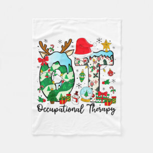 Ergotherapie-Weihnachtslichter-Santa-Hut Ot Fleecedecke