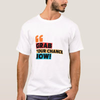 Ergreife Deine Chance – Motivationszitat-Typografi