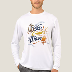 Ergreife den Tag – Nautischer Anker & Sonne Langar Tri-Blend Shirt