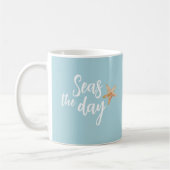 Ergreife den Tag Starfish Strand Kaffeetasse (Links)