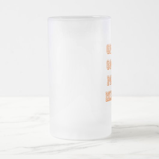 Ergreifen Sie etwas Kiefernfleisch Mattglas Bierglas (Mittel)