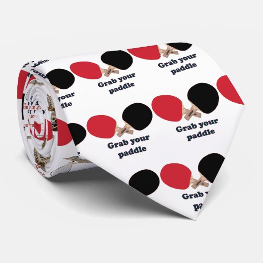 Ergreifen Sie Ihr Paddel-Klingeln Pong Krawatte (Gerollt)