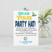 Ergreifen Sie Ihr Party mit einer redaktionell bea Einladung (Stehend Vorderseite)