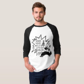 Ergreifen Sie Ihre Bälle u. lässt gehen Bowling T-Shirt (Vorne ganz)