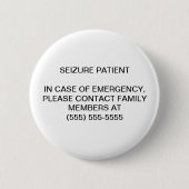 ERGREIFUNGS-PATIENT - NOTmitteilungs-KNÖPFE Button (Vorderseite)