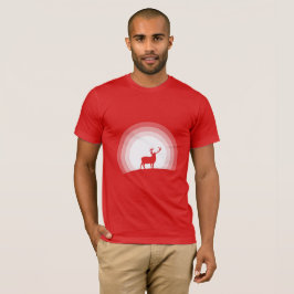 Erhabene Hirsch-Silhouette im Mondlicht T-Shirt