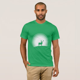 Erhabene Hirsch-Silhouette im Mondlicht T-Shirt