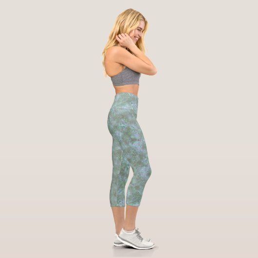 Erhabene Squiggles Capri Leggings (Rechts)