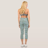 Erhabene Squiggles Capri Leggings (Rückseite)