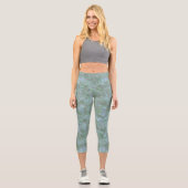 Erhabene Squiggles Capri Leggings (Vorderseite)