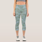 Erhabene Squiggles Capri Leggings (Vorderseite)