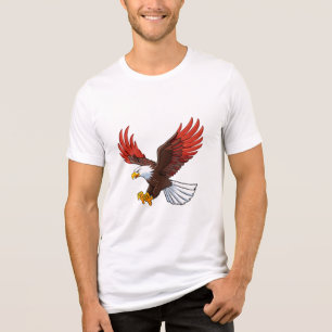 Erhabener Adler im Flug Tri-Blend Shirt