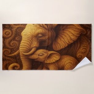 Erhabener Elefant Strandtuch