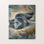 Erhabener Grauwolf Puzzle (Vertikal)