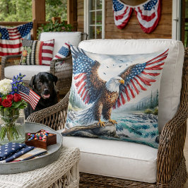 Erhabener Patriotischer Adler Kissen