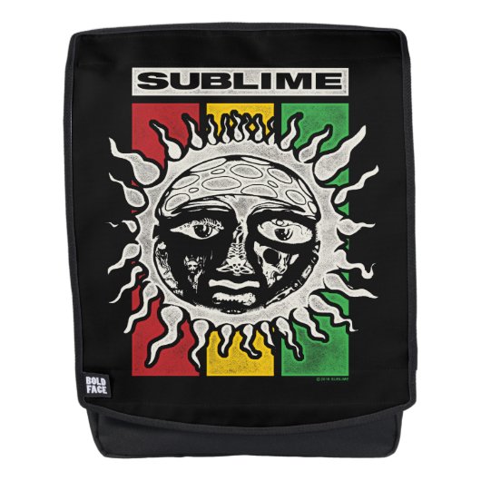 Erhabener Rasta Sun Rucksack (Vorderseite)