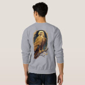 Erhabener Steinadler Sweatshirt (Schwarz voll)