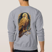 Erhabener Steinadler Sweatshirt (Rückseite)