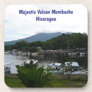 Erhabener Vulkan Mombacho – Granada, Nicaragua Getränkeuntersetzer
