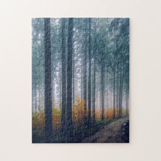 Erhabener Waldweg Puzzle (Vertikal)