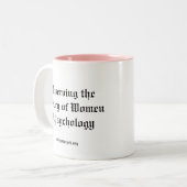 Erhalt der Geschichte der Frauen in der Zweifarbige Tasse (Vorderseite Links)