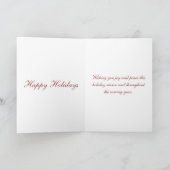 Erhalt der Tier-Feiertags-Karte Feiertagskarte (Innenseite)