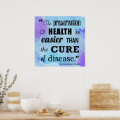 Erhalt eines Chiropraktischen Zitatposters Poster (Küche)