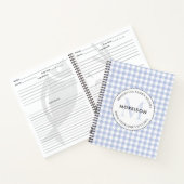 Erhalt von Familienrezepten Blue Monogram Rezept Notizblock (Innenseite)