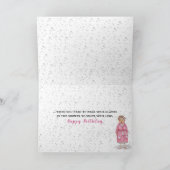 Erhalten der älteren Geburtstagsaugapfel- und Karte (Innenseite)