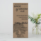 Erhalten der Hitched Einladung (Stehend Vorderseite)