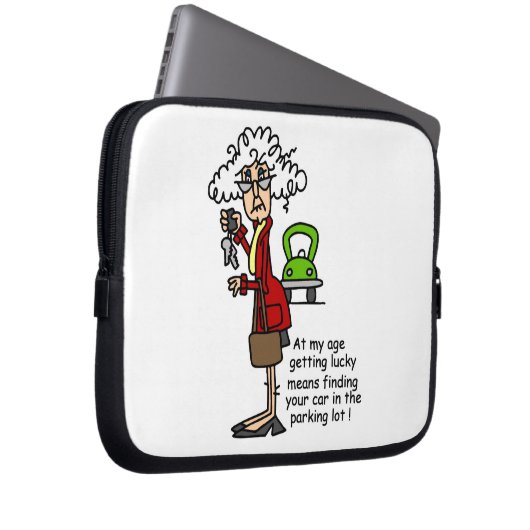 Erhalten des glücklichen Spaßes Laptopschutzhülle (Vorne Rechts)