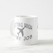 Erhalten des hohen Fluglinien-Piloten Kaffeetasse (Vorderseite Links)
