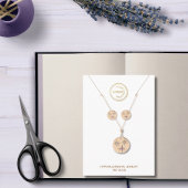 Erhalten des necklace-Display-Logos weiß Visitenkarte