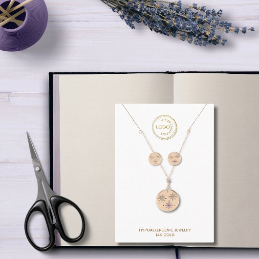 Erhalten des necklace-Display-Logos weiß Visitenkarte