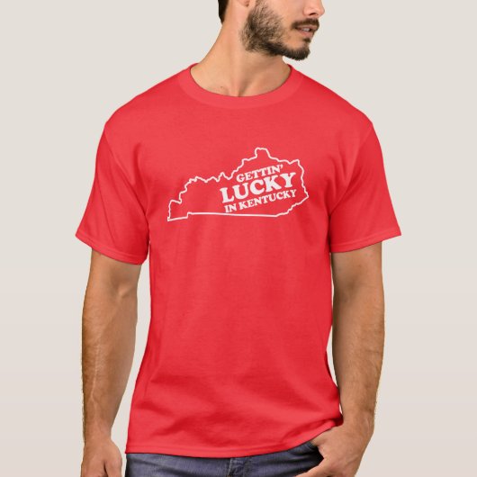 Erhalten glücklich in Kentucky T-Shirt (Vorderseite)