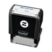 ERHALTEN Name und Datum Blau Tinte Geschäft Permastempel (Produkt)