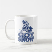 Erhalten-Schnee-Beunruhigen-Blau Kaffeetasse (Links)
