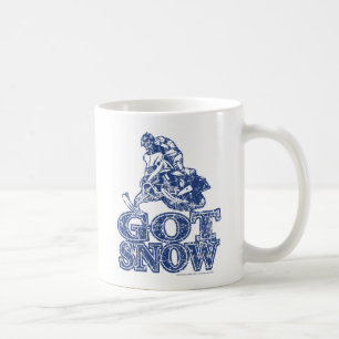 Erhalten-Schnee-Beunruhigen-Blau Kaffeetasse