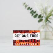 erhalten Sie 1 freien KAFFEE Treuekarte (Stehend Vorderseite)