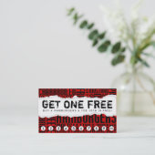 erhalten Sie 1 kostenlosen HAMBURGER Treuekarte (Stehend Vorderseite)