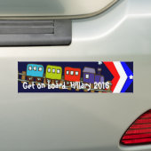 Erhalten Sie an Bord Hillary 2016 Autoaufkleber (Auf Auto)