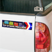 Erhalten Sie an Bord Hillary 2016 Autoaufkleber (Auf Lkw)