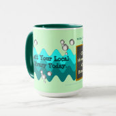 Erhalten Sie auf Büchern gehakt! Tasse (Vorderseite Links)