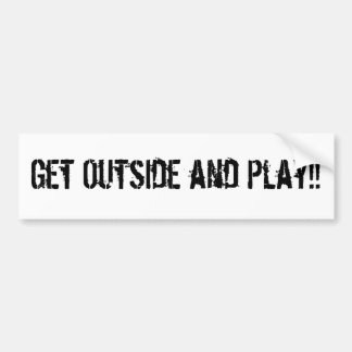 Erhalten Sie äußer und Spiel!! Autoaufkleber