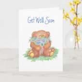 Erhalten Sie Brunnen bald, General, Blumen u. Karte (Gelbe Blume)