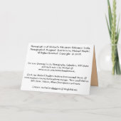 Erhalten Sie Brunnen bald, hoffnungsvoll Karte (Rückseite)